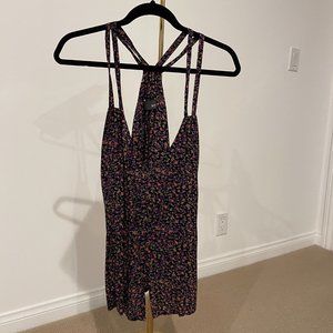 Myne Floral Tank with Front Buttons - Size 2